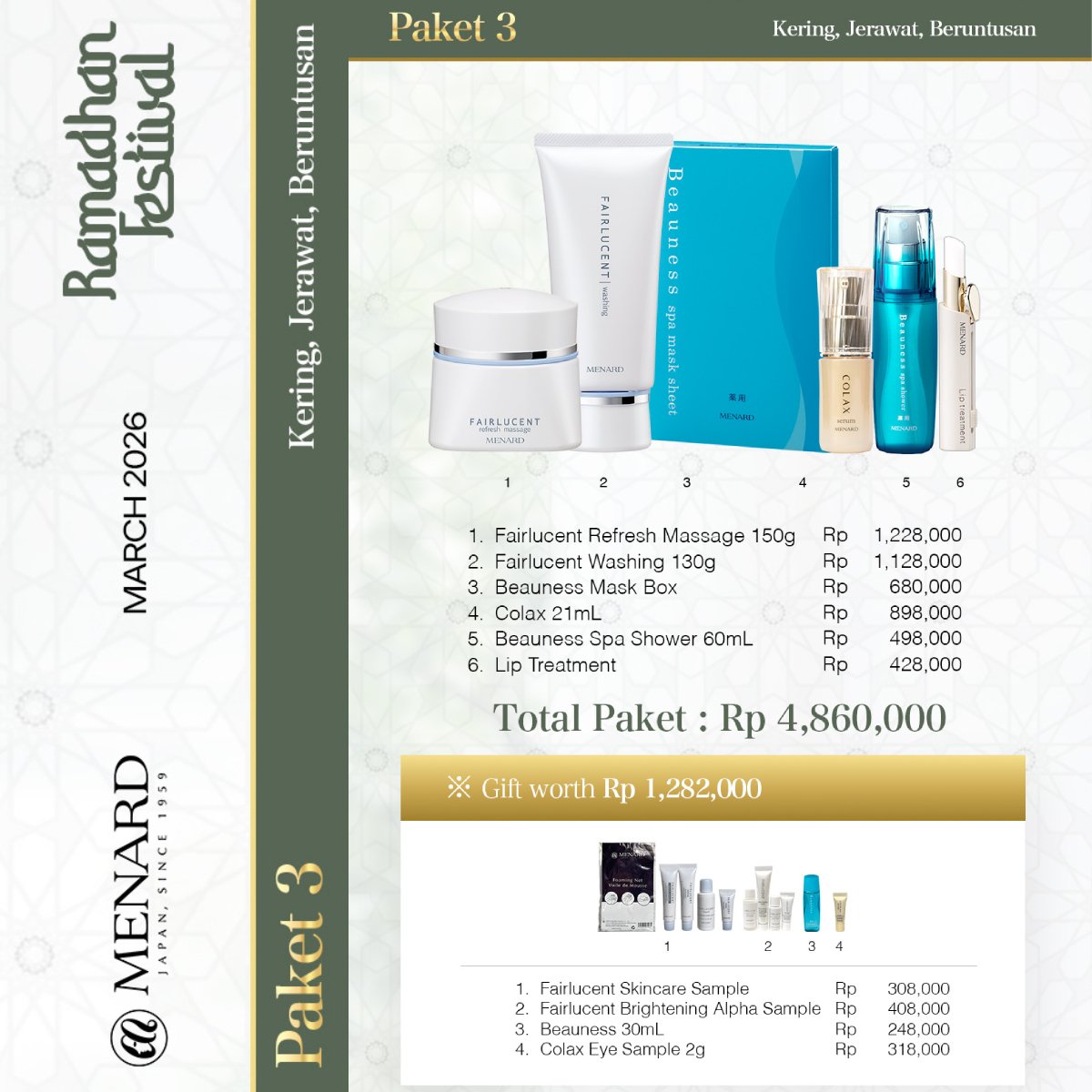 MENARD MARET 2026 Paket 3