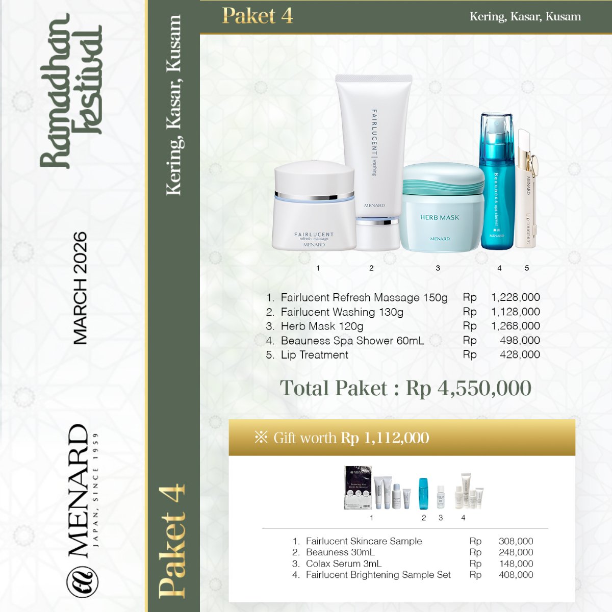 MENARD MARET 2026 Paket 4