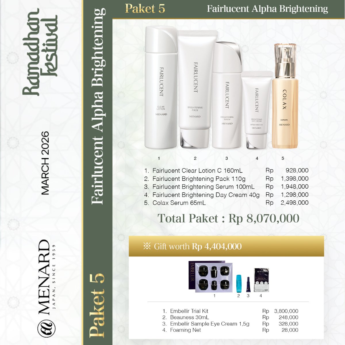 MENARD MARET 2026 Paket 5