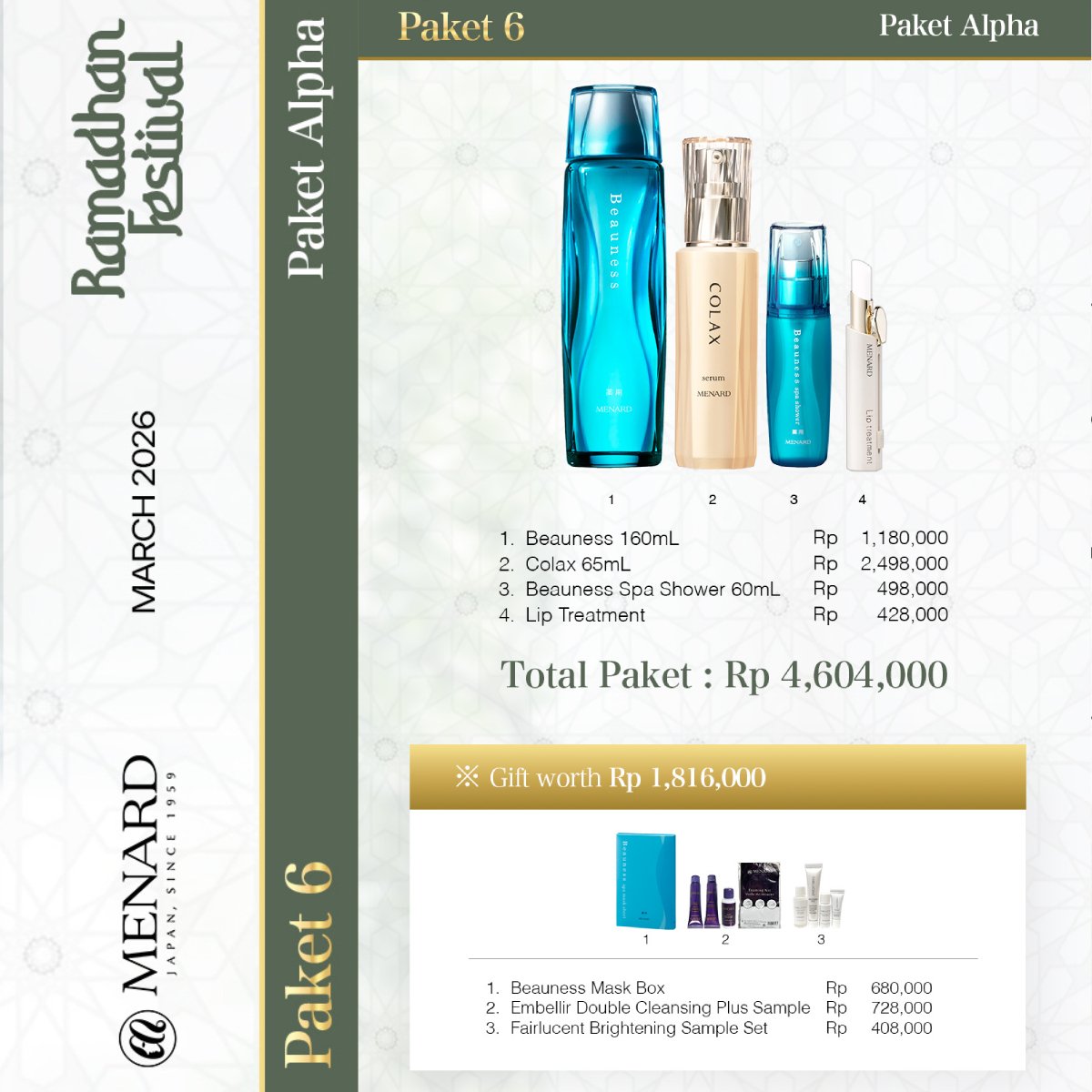 MENARD MARET 2026 Paket 6